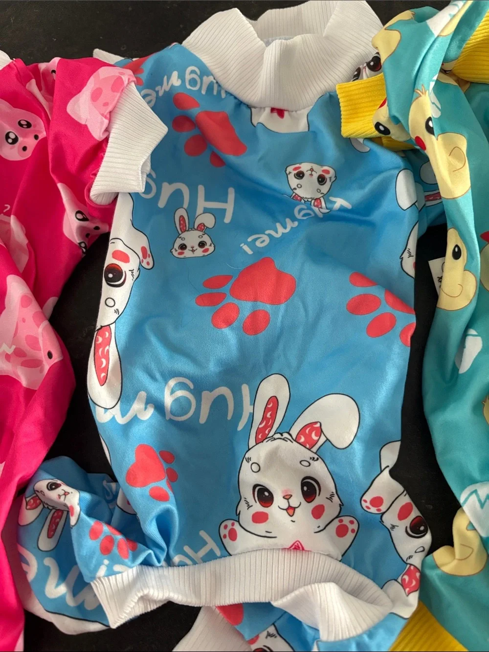 Colorful Printed Pet Pajamas Set - Pigs, Puppies, Ducks & Cows